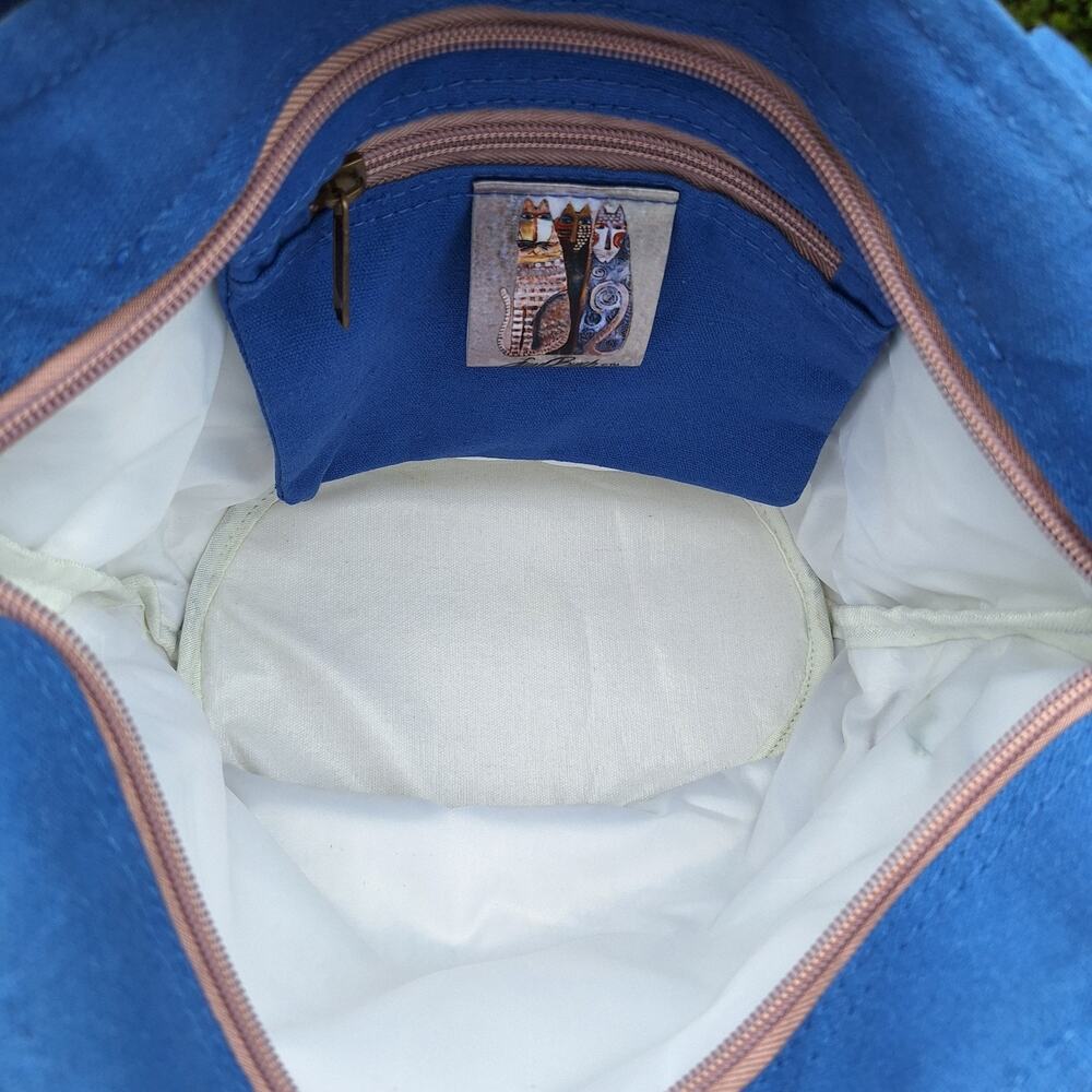 Vintage Laurel Burch AUTUMN FELINES (Set of 2) Weekender and Shoulder Cat Bags - Picture 5 of 16